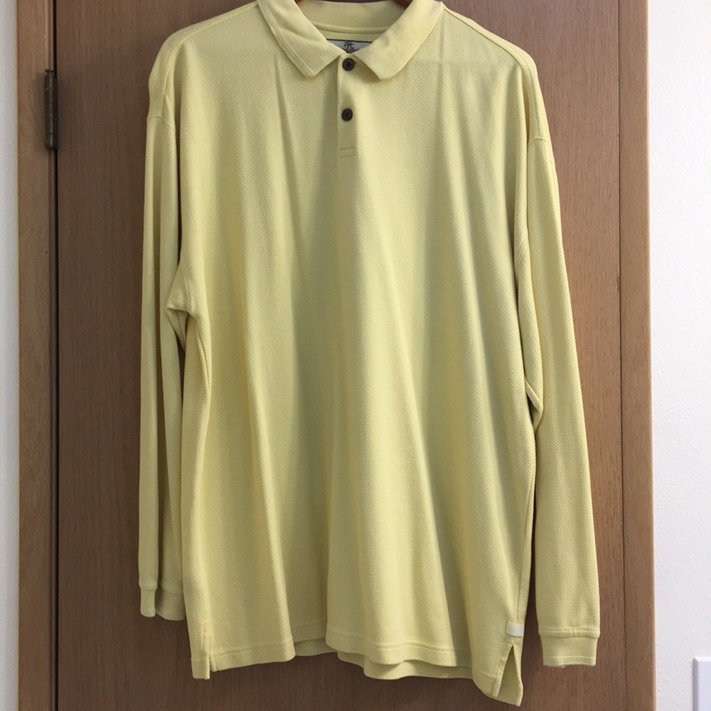 Tommy Bahama Long-sleeve Yellow Polo